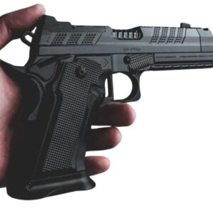 Fusion Firearms XPCOMP9BLKPTR XP Pro Comp 9mm Luger 4.60" Black Tennifer Compensated Bull Barrel, Tennifer QPQ Steel Optic Ready/Ported/Serrated Slide, Black Steel Frame w/Beavertail & Picatinny Rail,