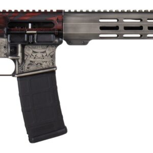 Shark Coast Tactical 300-054-1000-04 Bushido 5.56 NATO 30+1 16" Black Nitride Threaded Barrel, Engraved Aluminum Receiver w/Picatinny Rail, M-LOK Handguard, Magpul Collapsible Black Polymer Stock, Ma