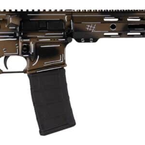 Shark Coast Tactical SCC101952AFDECC Anime-15 5.56 NATO 10+1 16" Black Nitride Barrel, Flat Dark Earth Cerakote Aluminum Receiver w/Picatinny Rail, M-LOK Handguard, Black Polymer Stock & Black Polyme