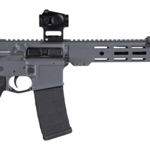 Shark Coast Tactical SCTARGCC Grey Night Bundle 5.56 NATO 10+1 16" Black Nitride Barrel, Gray Cerakote Aluminum Receiver w/Picatinny Rail, M-LOK Handguard, Black Polymer Stock & Grip, StreamLight ProT