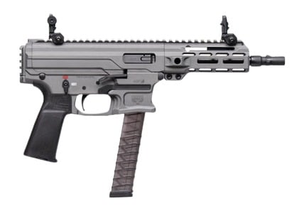Panzer Arms PAARP9PCCTG ARP9 9mm Luger 33+1 6.50" Black Barrel, Tactical Gray Aluminum Receiver w/Picatinny Rail, Rear Picatinny Rail, Black Polymer Grip, Ambidextrous
