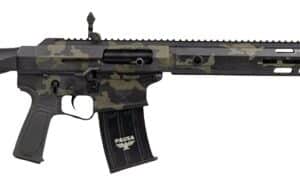 Panzer Arms PAAR12PROBMLF AR12 Pro-L Semi-Auto 3" 5+1 18.50" Black Barrel, Multicam Aluminum Receiver w/Picatinny Rail, M-LOK Handguards, Gray Synthetic Stock, Black Polymer Grip