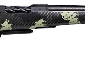 Fierce Firearms ROGSCMX25CM20BF Carbon Mini Rogue XP 25 Creedmoor 3+1 20" Carbon Fiber Match Grade Barrel, Black DLC Stainless Steel Drilled & Tapped Receiver, Forest Camo Push Button Adj Cheek Piece