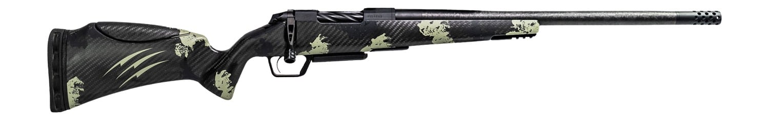 Fierce Firearms ROGSCMX25CM20BF Carbon Mini Rogue XP 25 Creedmoor 3+1 20" Carbon Fiber Match Grade Barrel, Black DLC Stainless Steel Drilled & Tapped Receiver, Forest Camo Push Button Adj Cheek Piece