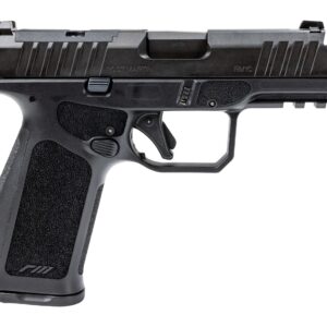 Rost Martin RM1XBCH RM1X Comp Compact 9mm Luger 19+1 4" Black Compensated Match Grade Barrel, Black Tenifer Steel Optic Ready/Serrated Slide, Black Polymer Frame w/Picatinny Rail, Interchangeable Back