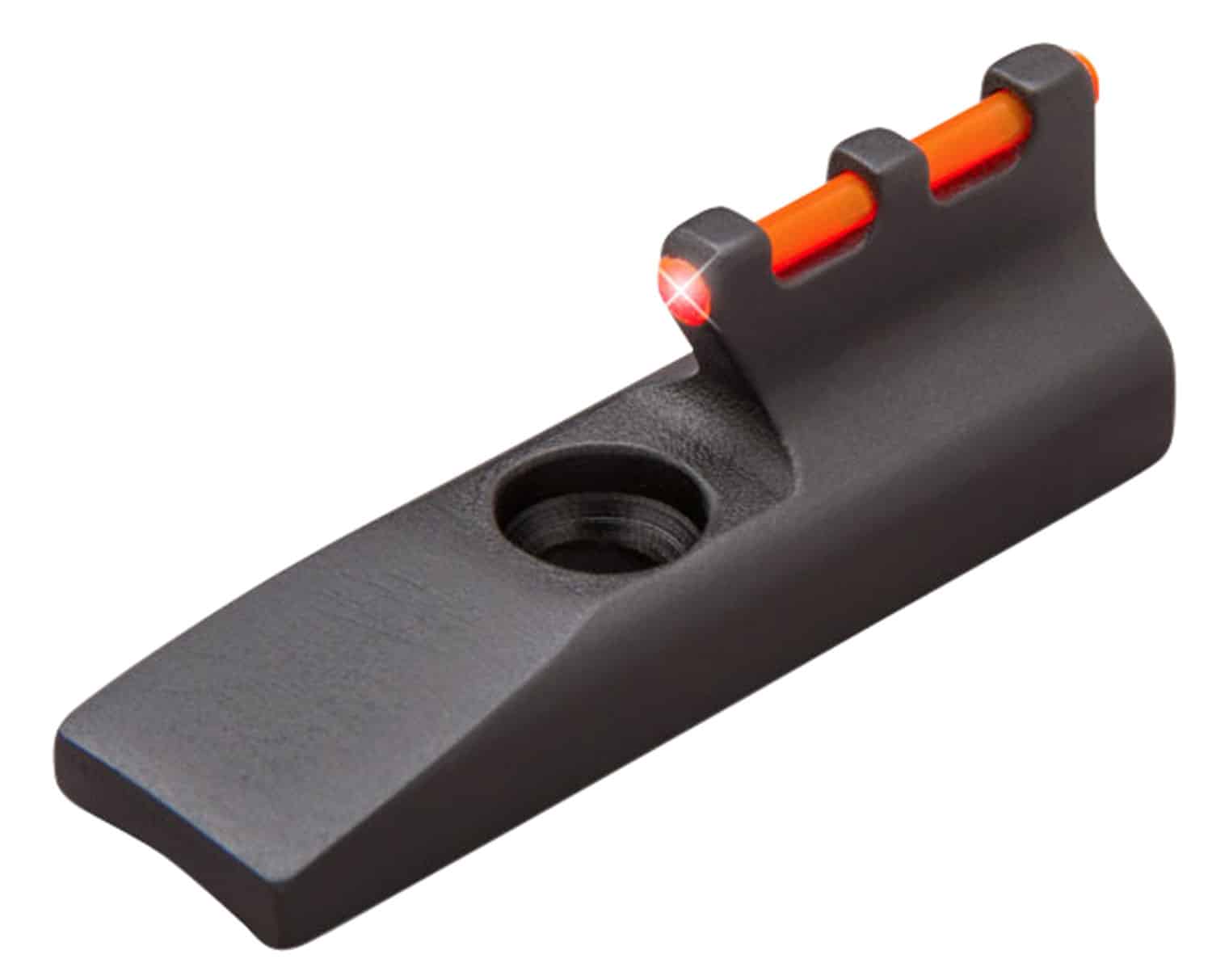 TruGlo TG965R Front Sight Red Fiber Optic Front/Black Frame Fits Browning Buck Mark Fits Ruger MK II/MK III/MK IV, 22/45, Front Post Screw Mount