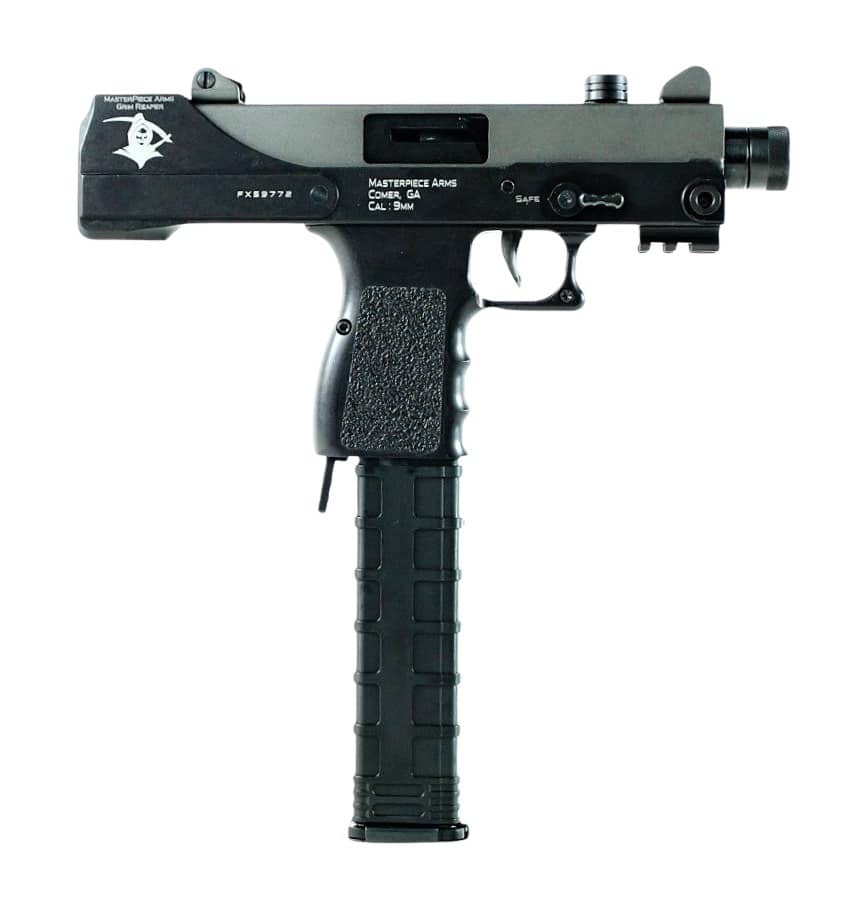 MasterPiece Arms 30TGR Defender Top Cocking 9mm Luger 5.50" 30+1 Black Cerakote