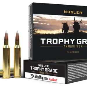 Nosler 60019 Trophy Grade 264WinMag 130gr Nosler AccuBond 20 Per Box/10 Case