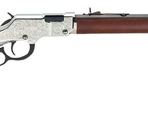 Henry H004SEM Silver Eagle Full Size 22 WMR 12+1 20.50" Blued Octagon Barrel, Nickel-Plated Steel Receiver, American Walnut Stock Right Hand