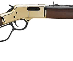 Henry H006MR41 Big Boy Carbine Full Size 41 Rem Mag 7+1 16.50" Blued Octagon Barrel, Brass Polished Brass Receiver, American Walnut Wood Stock Right Hand