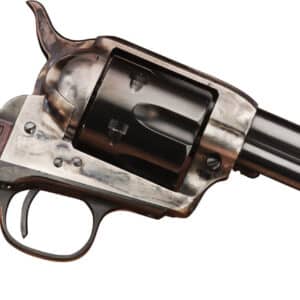 Taylors & Company 556202DE Short Stroke Smoke Wagon 45 Colt (LC) 6rd 5.50" Blued Cylinder & Barrel Color Case Hardened Steel Frame Checkered Walnut Navy Size Grip (Taylor Tuned)