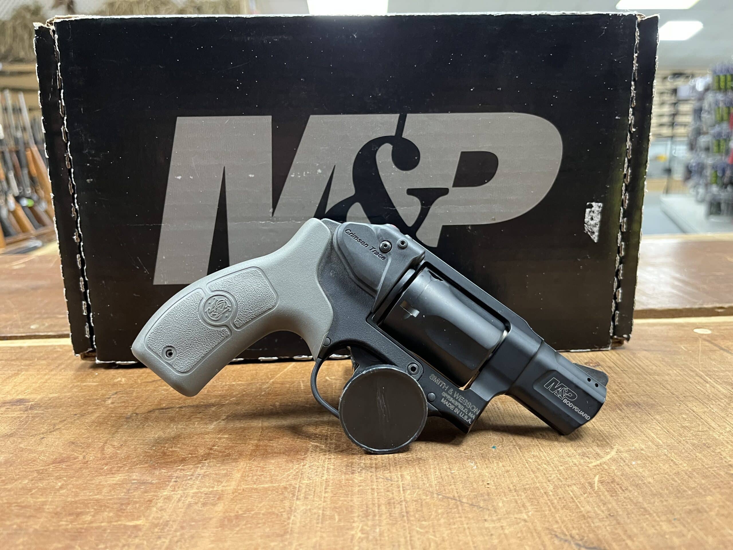 PREOWNED M&P BODYGUARD 38 SPL+P WITH CRIMSON LASER
