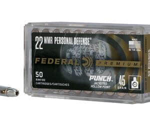 FED PUNCH 22WMR 45GR JHP 50/3000