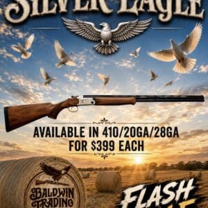 BEAUTIFUL OVER/UNDER SHOTGUN IN 410/20/28 GAUGE CHOICE