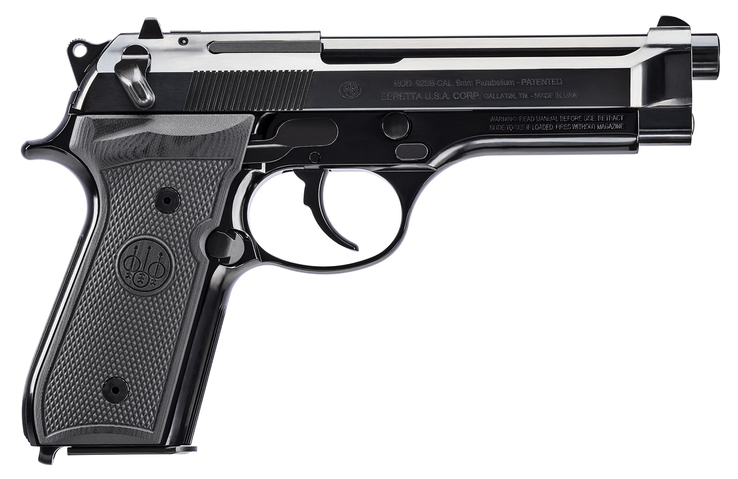 BERETTA 92FS 9MM BL/SYN 4.9" 15+1 50TH