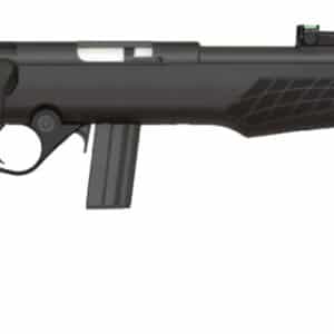 Rossi RB22L1811 RB22 Full Size 22 LR 10+1, 18" Matte Black Button Rifled Free Floating Steel Barrel, Matte Black Stainless Steel Receiver, Black Monte Carlo Stock, Right Hand