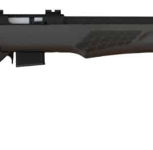 Rossi RB17H2111 RB17 Full Size 17 HMR 5+1, 21" Matte Black Button Rifled Free Floating Steel Barrel, Matte Black Stainless Steel Receiver, Black Fixed Monte Carlo Stock, Right Hand
