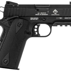 GSG GERG2210GSG9CA 922 *CA Compliant 22 LR 10+1 3.40" All Black Steel Barrel, Serrated Slide, Zinc Alloy w/Picatinny Rail & Beavertail Frame, Black Double Diamond Polymer Grip