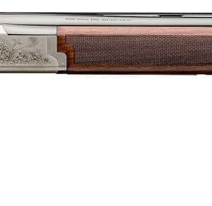 Browning 0182096004 Citori 725 Feather Full Size 20 Gauge Break Open 3" 2rd 28" Blued Over/Under Vent Rib Barrel, Engraved Silver Nitride Aluminum Receiver, Fixed Grade II/III Black Walnut Stock