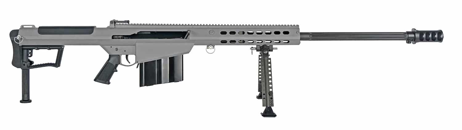 Barrett 18067 M107A1 50 BMG 29" 10+1 Tungsten Gray Cerakote Tungsten Gray Fixed with Sorbothane Recoil Pad Stock Black Polymer Grip