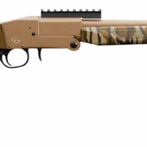Charles Daly 930270 101 Turkey 410 Gauge Break Open 3" 1rd 20" Flat Dark Earth Cerakote Steel Barrel & Receiver, Fixed Mossy Oak Bottomland Synthetic Stock