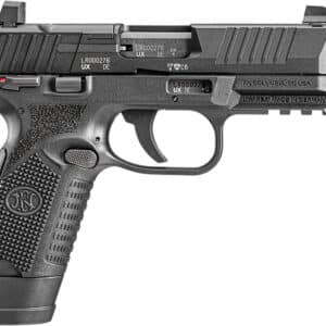 FN 66101011 502 Tactical 22 LR 10+1 4.60" Steel Threaded Barrel, Black Optic Ready/Serrated Slide & Polymer Frame w/Picatinny Rail, Black Textured Polymer Grip, Ambidextrous