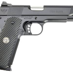 Wilson Combat CQBEFS9 CQB Elite 9mm Luger 10+1 5" Match Grade Barrel, Black Serrated Carbon Steel Slide, Black Armor-Tuff Carbon Steel Frame w/Beavertail, Black G10 Grip