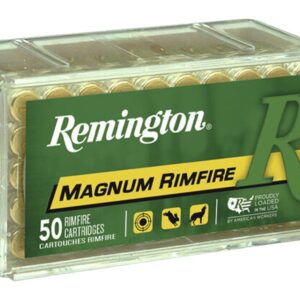 Remington Ammunition 20023 Magnum Rimfire 17HMR 17gr Jacketed Hollow Point 50 Per Box/40 Case