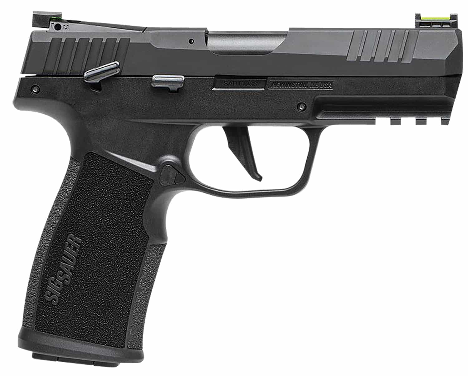 Sig Sauer 322CBAS P322 Compact 22 LR 20+1 4" Black Steel Threaded Barrel, Black Hard Coat Anodized Optic Ready/Serrated Slide, Black SS/Polymer Frame w/Picatinny Rail & Black Polymer Grips