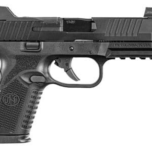 FN 66100838 509MT  Mid-Size Frame 9mm Luger 10+1 4.50" Black Target Crown/Threaded Steel Barrel, Matte Black Optic Ready/Serrated Steel Slide, Matte Black Polymer Frame w/Picatinny Rail, Ambidextrous