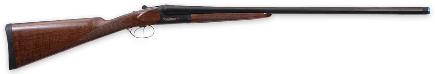 Weatherby Orion SxS 20-gauge side-by-side shotgun with 28-inch blued barrels and walnut stock