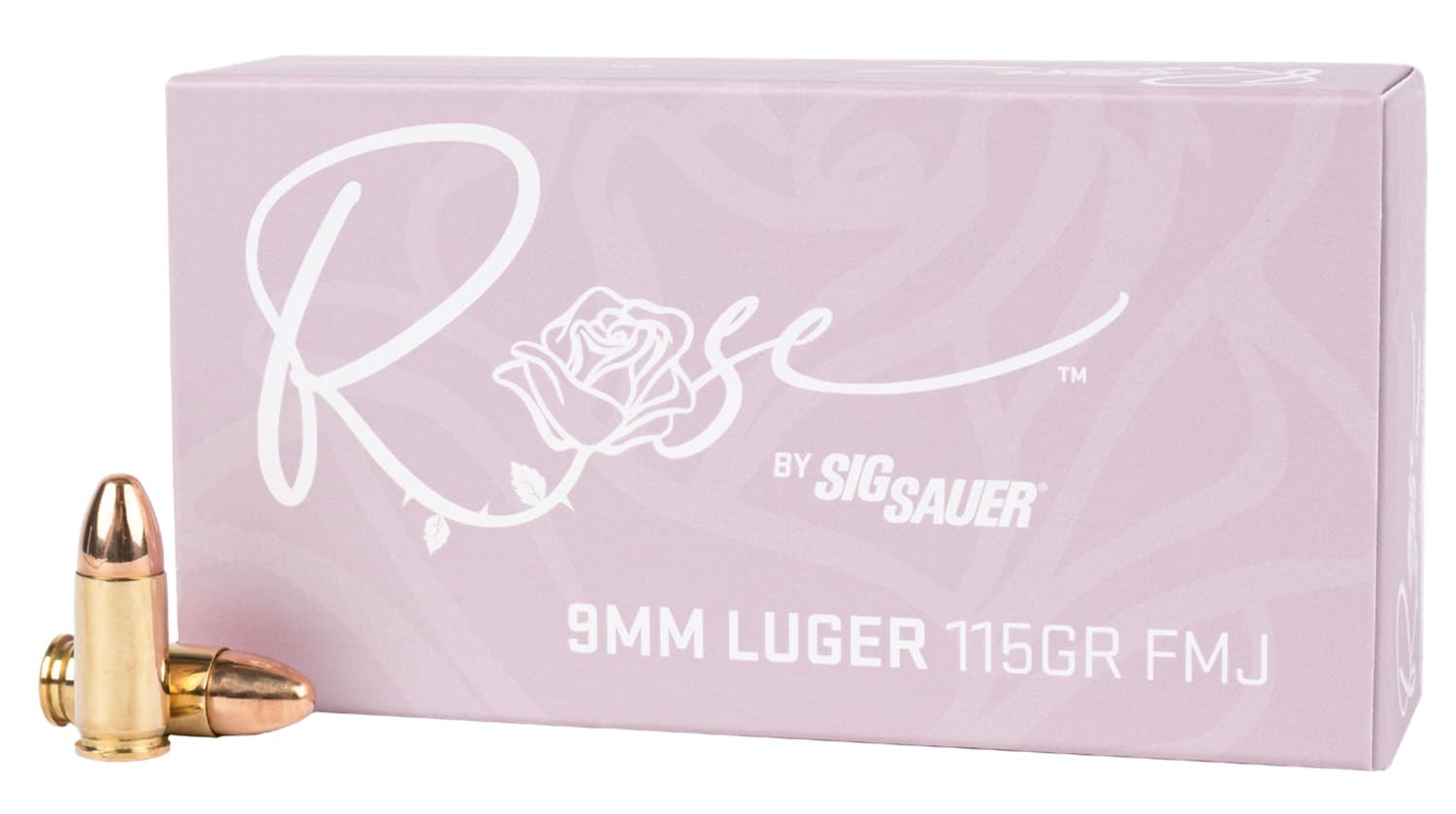 Sig Sauer E9MMB1ROSE50 Rose 9mm Luger 115gr Full Metal Jacket 50 Per Box/20 Case