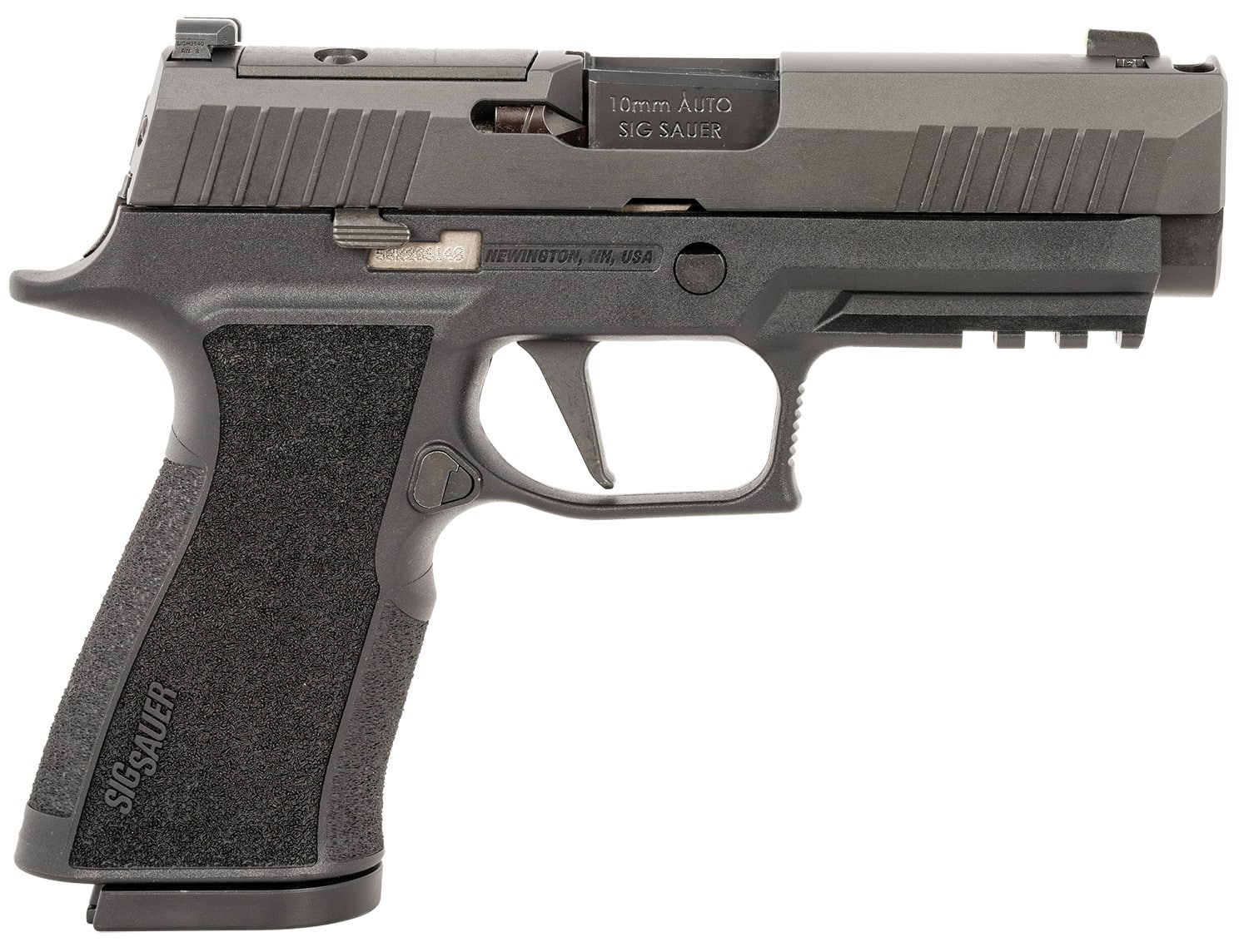 SIG Sauer P320 XTEN COMP 10mm handgun with 3.8-inch barrel and optic-ready slide