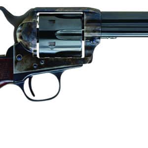 Cimarron AR400 Arizona Ranger 357 Mag 6 Shot, 4.75" Blue w/Engraved "Arizona Ranger" Steel Barrel, Blued Cylinder, Color Case Hardened Steel Frame, Checkered Walnut Grip, Exposed Hammer