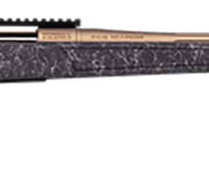 CVA CR3959F Cascade Long Range Hunter Full Size 6.5 PRC 24" Smoked Bronze Cerakote Steel Threaded Barrel, Black w/Smoked Bronze Web Synthetic Stock