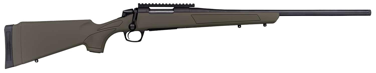CVA CR3906G Cascade 7mm-08 Rem 4+1 22" Black Cerakote Steel Threaded Barrel, Black Cerakote Receiver, OD Green Synthetic Stock