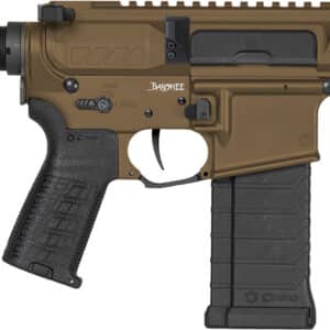 CMMG 54A3B0FMB Banshee MK4 5.7x28mm 40+1 5" Black Nitride Medium Taper Threaded Barrel, M-LOK Handguards Midnight Bronze Cerakote Aluminum, Picatinny Rail Receiver, CMMG Zeroed Grips