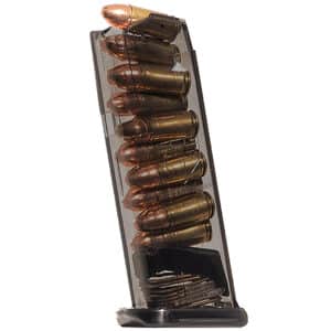 ETS Group SMKGLK43X 10rd 9mm Fits Glock 43X Smoke Polymer