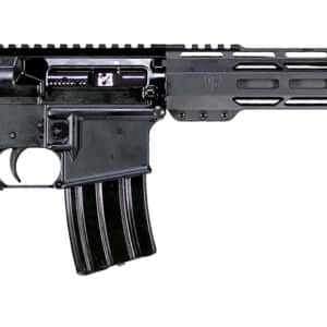 Alexander Arms RTA50ST Tactical  50 Beowulf 7+1 16.50" Threaded Barrel, Black Anodized Receiver w/Picatinny Rail, M-LOK Handguard, Black Synthetic Stock & Black A2 Grip