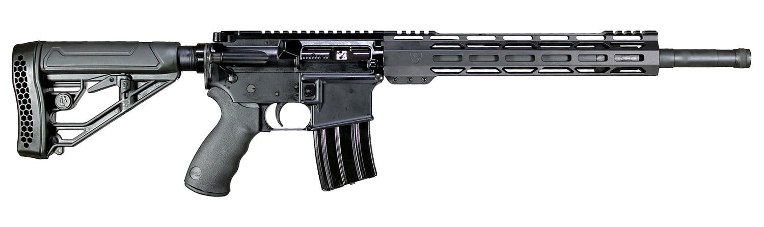 Alexander Arms RTA50ST Tactical 50 Beowulf 7+1 16.50" Threaded Barrel, Black Anodized Receiver w/Picatinny Rail, M-LOK Handguard, Black Synthetic Stock & Black A2 Grip