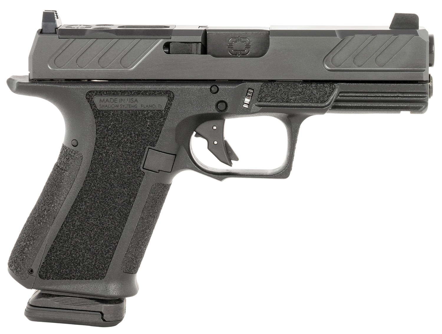 Shadow Systems SS-1306-B MR920 Foundation 9mm Luger 15+1 4" Black Nitride barrel, Black Nitride Optic Ready/Serrated Slide, Black Polymer Frame w/Beavertail & Picatinny Rail, Ambidextrous, *Blemished