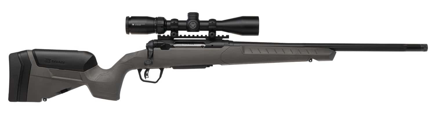 Savage Arms 32465 110 Trailblazer XP 450 Bushmaster 4+1 20" Fluted Barrel, Flat Dark Gray Adj LOP Synthetic Stock, Right Hand