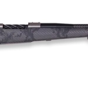 Weatherby MGT01N7MMBR2B Mark V Backcountry Guide TI 7mm BC 3+1 22" Graphite Black Cerakote Fluted Threaded Carbon Barrel, Titanium Drilled & Tapped Receiver, Exposed Carbon w/Carbide Black Accents Fix