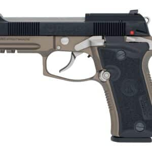 Langdon Tactical Tech 80X32ZCBBN Beretta Cheetah 80X 32 ACP 12+1 3.90" Inox Steel Barrel, Black Bruniton Carbon Steel Optic Ready/Serrated Slide, Bronze Cerakote Aluminum Frame w/Picatinny Rail, Textu