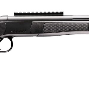 CVA CP804 Scout XP 350 Legend 1rd 11.50" Matte Stainless Steel Fluted Threaded Barrel, Picatinny Rail, Graphite Black XP Pistol Grip