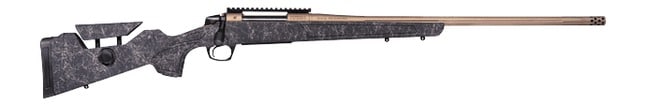 CVA CR3955F Cascade Long Range Hunter 6mm Creedmoor Smoked Bronze Cerakote Threaded Barrel & Receiver w/Picatinny Rail, Graphite Black w/Smoke Bronze Webbing Adj Comb & LOP Synthetic Stock
