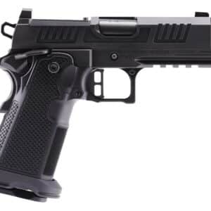 Alpha Foxtrot AA47X1QIG-XDBK19 AF1911 Romulus 9mm Luger 20+1 3.50" Black DLC Stainless Steel Threaded Compensated Barrel, Optic Ready/Serrated Slide & Frame w/Beavertail & Picatinny Rail, Aluminum Gri