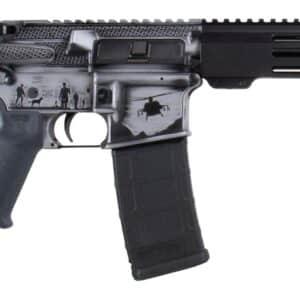 Shark Coast Tactical SCC07435MILGY-P Military 5.56 NATO 30+1 10.50" Black Nitride Threaded Barrel, Aluminum Receiver w/Picatinny Rail, M-LOK Handguard, Polymer SB Tactical SBA3 Brace, Magpul MOE Grip,
