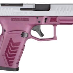 Derya Firearms DY9Z.BCS.TR DY9Z Sports South Exclusive Micro-Compact 9mm Luger 15+1 3.50" Black Barrel, Silver Optic Ready/Serrated Slide, Black Cherry Polymer Frame w/Accessory Rail, Interchangeable