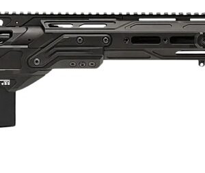 Cadex Inc CDXMCKRKN33827BR30I2D3 CDX-MC Kraken 338 Lapua Mag 5+1 27" Black DLC Match Grade Threaded Barrel, Black DLC Receiver w/Picatinny Rail, M-LOK Handguard, Black Adjustable Folding Buttstock, Bl